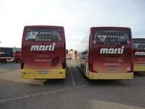 Setra 515 HD et Setra 417 GT-HD de la maison Marti photographi�s le 16.08.2012 � Kallnach 
