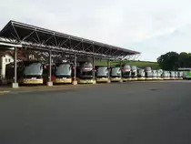 Une partie du parc � v�hicules de l'entreprise Marti � Kallnach 