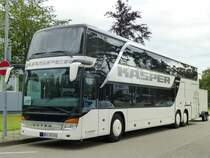 Setra S 431 DT  Kasper , Eggenstein-Leopoldshafen KIT Campus Nord 30.07.2012