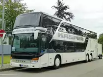 Setra S 431 DT  Kasper , Eggenstein-Leopoldshafen KIT Campus Nord 30.07.2012
