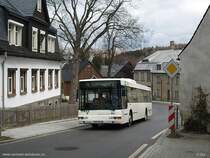 MAN N� 313 wie Stadtverkehrlinie  A  in Oberwiesental, Annabergerstrasse.