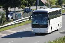 MAN Lion's Coach immatricul� en Tch�quie photographi� le 18.08.2012 pr�s de Berne 