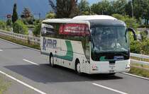 MAN Lions'Coach de la maison Ruffiner photographi� le 16.08.2012 pr�s de Montreux 