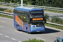 Neoplan Skyliner de la maison Melskotte photographi� le 18.08.2012 pr�s de Berne 