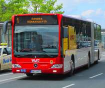 MVG L�denscheid Mercedes Citaro G II
MK-V 473 ( einer der neuen )
Iserlohn Stadtbahnhof