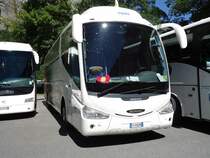 Scania Irizar de la maison italienne Angelino photographi� le 18.08.2012 � Stechelberg