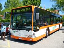 Regiobus - Mercedes Citaro Bus Nr.20  SG 62975 eingeteilt auf der Linie 151 Gossau Bhf bei der Haltestelle beim Walter Zoo am 20.05.2007