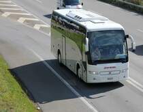 Volvo 9700 de la soci�t� de transports publics de la ville de Berne (Bern Mobil) utilis� comme v�hicule �cole photographi� le 29.08.2012 pr�s de Berne 