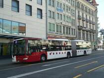 TPF Fribourg - Nr. 551/FR 300'426 - Mercedes Citaro am 19. August 2012 beim Bahnhof Fribourg