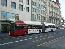 TPF Fribourg - Nr. 514/FR 300'394 - MAN/Hess Gelenkduobus am 19. August 2012 beim Bahnhof Fribourg