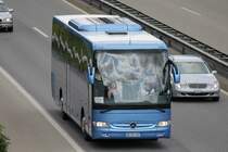 Mercedes Benz Tourismo immatricul en France, Club Relax (Bus 2) photographi le 08.07.2012 entre Ble et Berne 