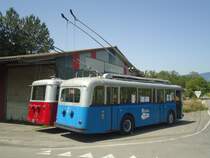 ACT Lugano (TVS) - Nr. 101 - FBW/R&J Trolleybus (ex Nr. 1) am 19. August 2012 in Yvonand, Halle TVS