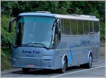 Dieser Bova Futura Reisebus stand am 05.09.2012 auf einem Busparkplatz im Zentrum von Clervaux abgestellt.