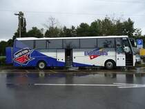 Bova Futura EK40 Winnerliner de la maison Eurobus portant sur le c�t� droit les couleurs des Kloten Flyers (hockey sur glace) photographi� le 12.09.2012 pr�s de Berne