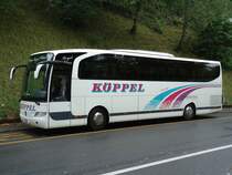 Mercedes Benz Travego de la maison K�ppel photographi� le 12.09.2012 � Berne