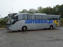 Mercedes Benz Tourismo de la maison Almabus.pl (alliance avec Lufthansa) photographi� le 12.09.2012 � la gare routi�re de Berne 