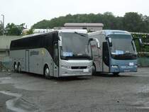 Volvo 9700 et Volvo Genesis de la maison Globtour photographi�s le 12.09.2012 � Berne