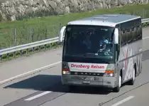 Setra 312 HD de la maison Drusberg Reisen aux couleurs Victorinox photographi� le 08.09.2012 � Oensingen 