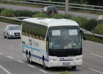 MAN Tourliner de la maison tch�que Tisnov photographi� le 29.07.2012 pr�s de Berne 