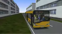 Solaris Urbino 15 des Omsibussimulators auf meiner selbstgebauten Map Sassnitz am 12.09.2012 

