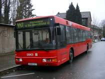 MAN DSW21 , Wagen 1077 ,als Linie 447 von DO - Dorstfeld Bandelstrasse nach Hacheney.(27.03.2008)