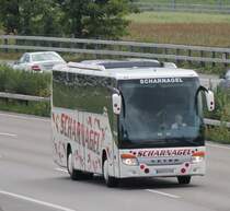 Setra 415 GT HD (AN PX 998) de la maison Scharnagel photographi� le 29.07.2012 pr�s de Berne