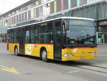 Postauto - Mercedes Citaro TG 158091 auf Dienstfahrt auf dem Bahnhofplatz von Frauenfeld am 04.01.2008