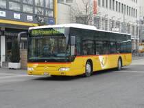Postauto - Mercedes Citaro TG 158093 eingeteilt auf der Linie 834 bei der Haltestelle am Bahnhofplatz in Frauenfeld am 04.01.2008