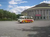 Oldtimer Busse in Saarbr�cken. Das Bild habe ich im August 2012 gemacht.