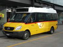 Postauto - Mercedes City Sprinter TG 158105 bei der Haltestelle am Bahnhofplatz in Frauenfeld am 04.01.2008