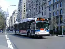 MTA, New York. Orion VII Next Generation (Nr.3830) in New York, East 84th Street/5th Avenue.