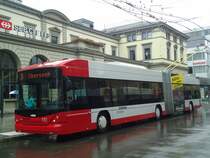 SW Winterthur - Nr. 102 - Hess/Hess Gelenktrolleybus am 12. September 2012 beim Hauptbahnhof Winterthur