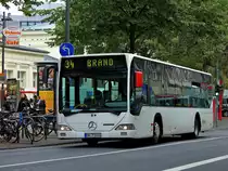 Mercedes Citaro eines Busunternehmens im Auftrag der ASEAG am 18.09.2012 als Linie 34 nach Brand am Aachener Elisenbrunnen.