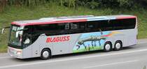 Setra 417 GT HD de la maison Blaguss CZ photographi� le 17.09.2012 pr�s de Berne