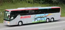 Setra 417 GT HD de la maison Blaguss CZ photographi� le 17.09.2012 pr�s de Berne