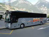 van Hool Alicron de la maison fran�aise SAT Mt-Blanc photographi� le 02.08.2012 pr�s de Martigny