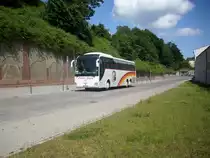 MAN Lion's Coach von Peter-Bus aus �sterreich im Stadthafen Sassnitz am 19.06.2012