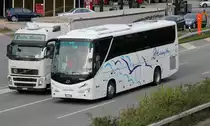 King Long de la maison italienne Holliday Bus photographi� le 17.09.2012 pr�s de Berne