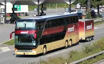 Setra 431 DT n� 29 de la maison Marti photographi� le 21.09.2012 pr�s de Berne