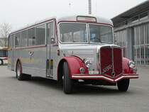 BSU - Oldtimer FBW Bus Nr.11 SO 20727 auf dem aare seeland mobil AG Areal in Wangen an der Aare am 28.10.2007
