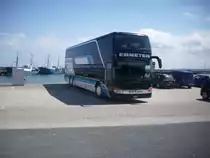 Setra 431 DT von Ebneter aus der Schweiz im Stadthafen Sassnitz am 19.06.2012