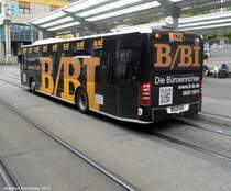 Ein weiterer neuer Mercedes Citaro Bus am Saarbrcker Hauptbahnhof. Es sind 12 neue Citaros im Einsatz. Dieses Bild habe ich im September 2012 gemacht.