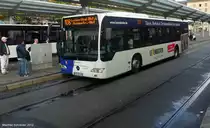 Ein weiterer neuer Mercedes Citaro Bus am Saarbr�cker Hauptbahnhof. Es sind 12 neue Citaros im Einsatz. Dieses Bild habe ich im September 2012 gemacht.
