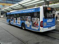 Ein weiterer neuer Mercedes Citaro Bus am Saarbrcker Hauptbahnhof. Es sind 12 neue Citaros im Einsatz. Dieses Bild habe ich im September 2012 gemacht.
