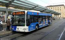 Ein weiterer neuer Mercedes Citaro Bus am Saarbrcker Hauptbahnhof. Es sind 12 neue Citaros im Einsatz. Dieses Bild habe ich im September 2012 gemacht.
