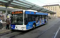 Ein weiterer neuer Mercedes Citaro Bus am Saarbr�cker Hauptbahnhof. Es sind 12 neue Citaros im Einsatz. Dieses Bild habe ich im September 2012 gemacht.
