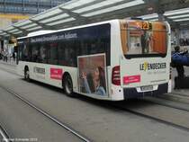 Ein weiterer neuer Mercedes Citaro Bus am Saarbrcker Hauptbahnhof. Es sind 12 neue Citaros im Einsatz. Dieses Bild habe ich im September 2012 gemacht.
