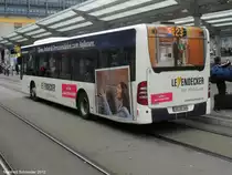 Ein weiterer neuer Mercedes Citaro Bus am Saarbr�cker Hauptbahnhof. Es sind 12 neue Citaros im Einsatz. Dieses Bild habe ich im September 2012 gemacht.
