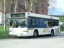 ARL, Viganello. Neoplan N4009 (Nr.38, ex AAGI, Interlaken) in Tesserete, Stazione. (7.4.2009)