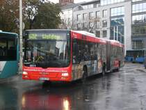 MAN Niederflurbus 3. Generation (Lion's City) auf der Linie 602 nach Bonn Waldau am Hauptbahnhof Bonn.(4.10.2012) 